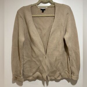 Ann Taylor chunky cable knit cardigan XL